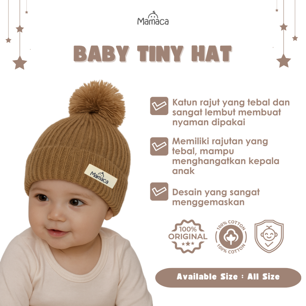 Kupluk Rajut Tiny Beanie Hat