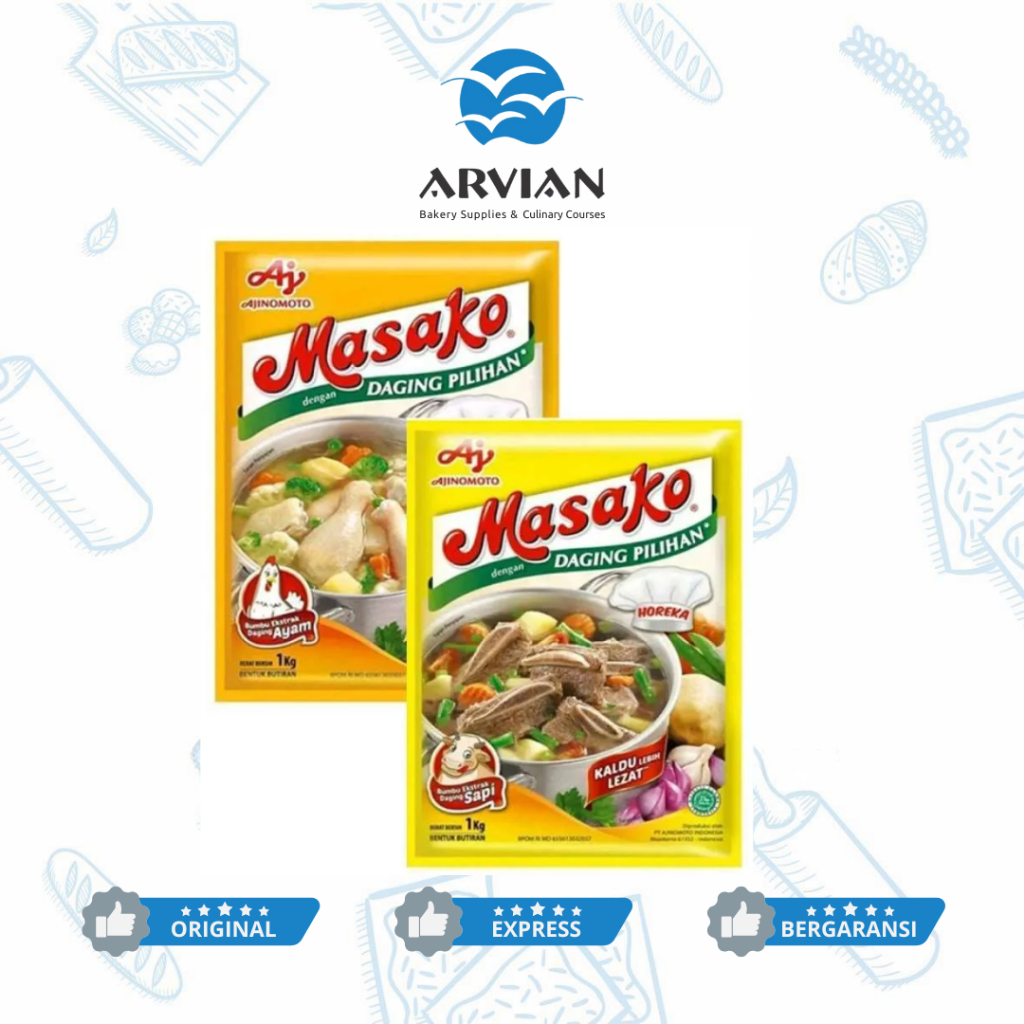 

Masako Sapi & Ayam 1 Kg / 500 Gr / 250 Gr [Instant Surabaya] - Arvian