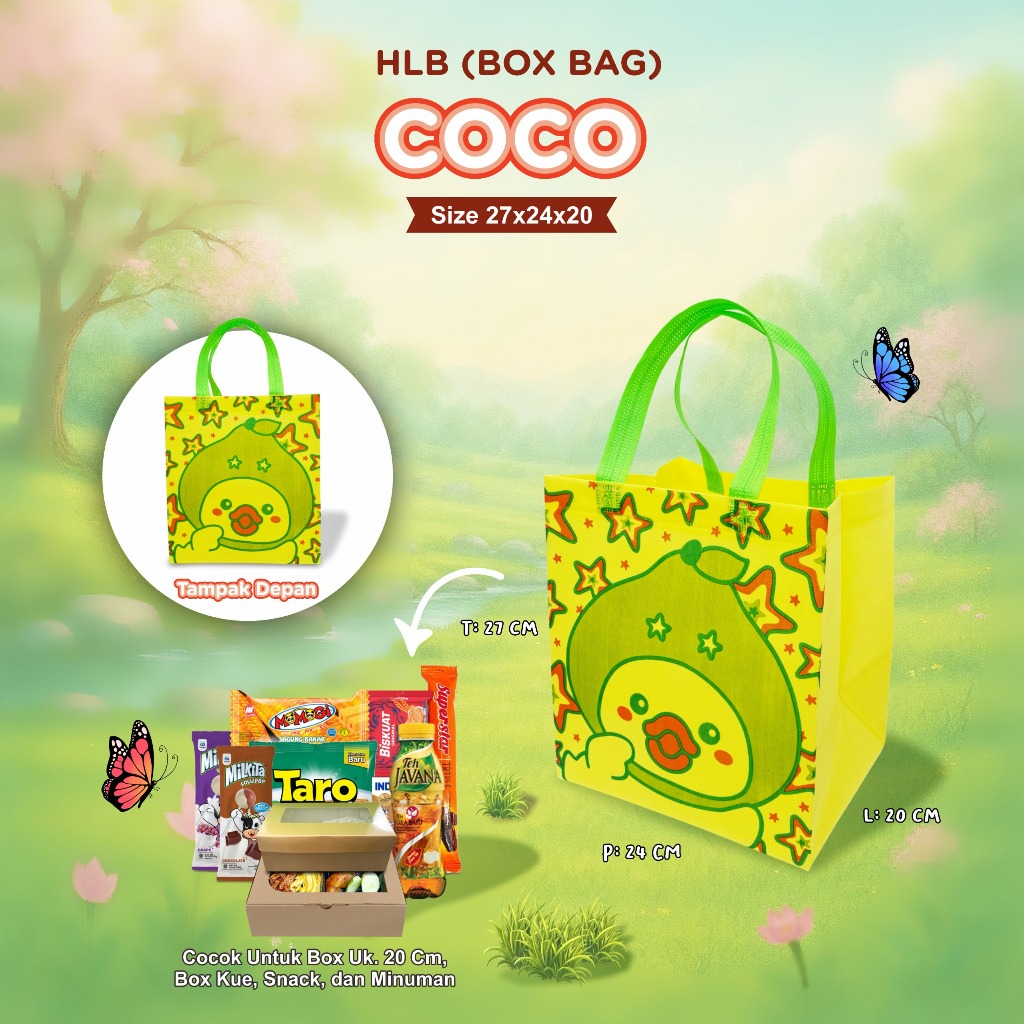 

[INSTAN] Tas Spunbond Kotak Nasi Animal | Tas Animal | Bahan Tebal Tas Birthday Party Ukuran 27x24x20