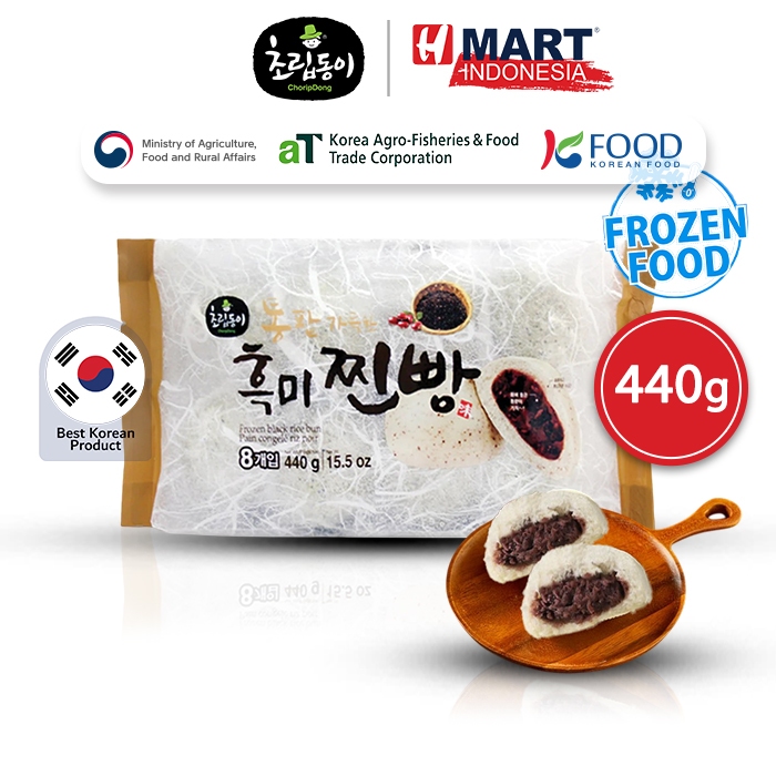 

Choripdong Frozen Black Rice Bun - Roti isi Beras Hitam 440g