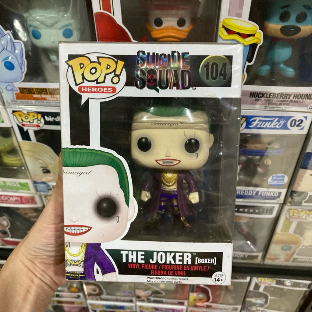 Original funko pop joker boxer suicide squad