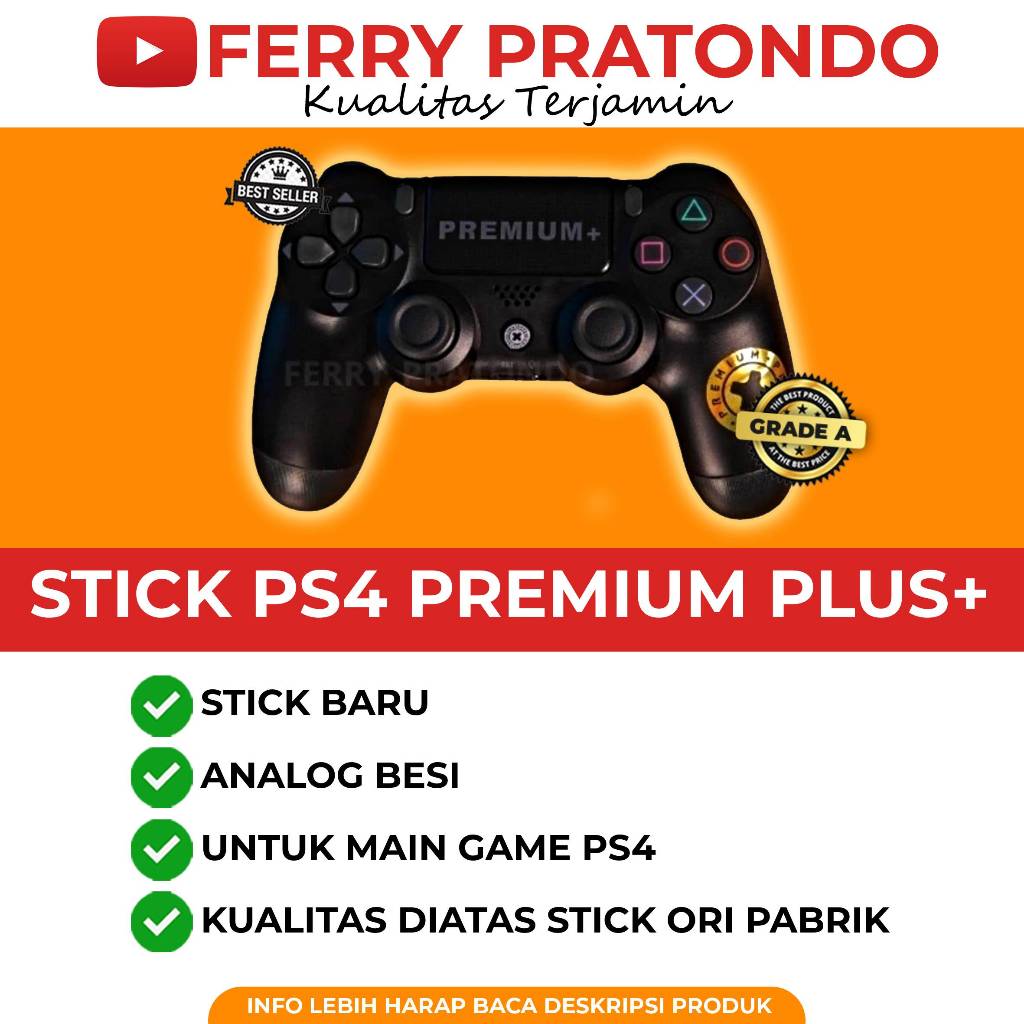 noxashopp Stick PS4 Premium Plus+ Analog Besi