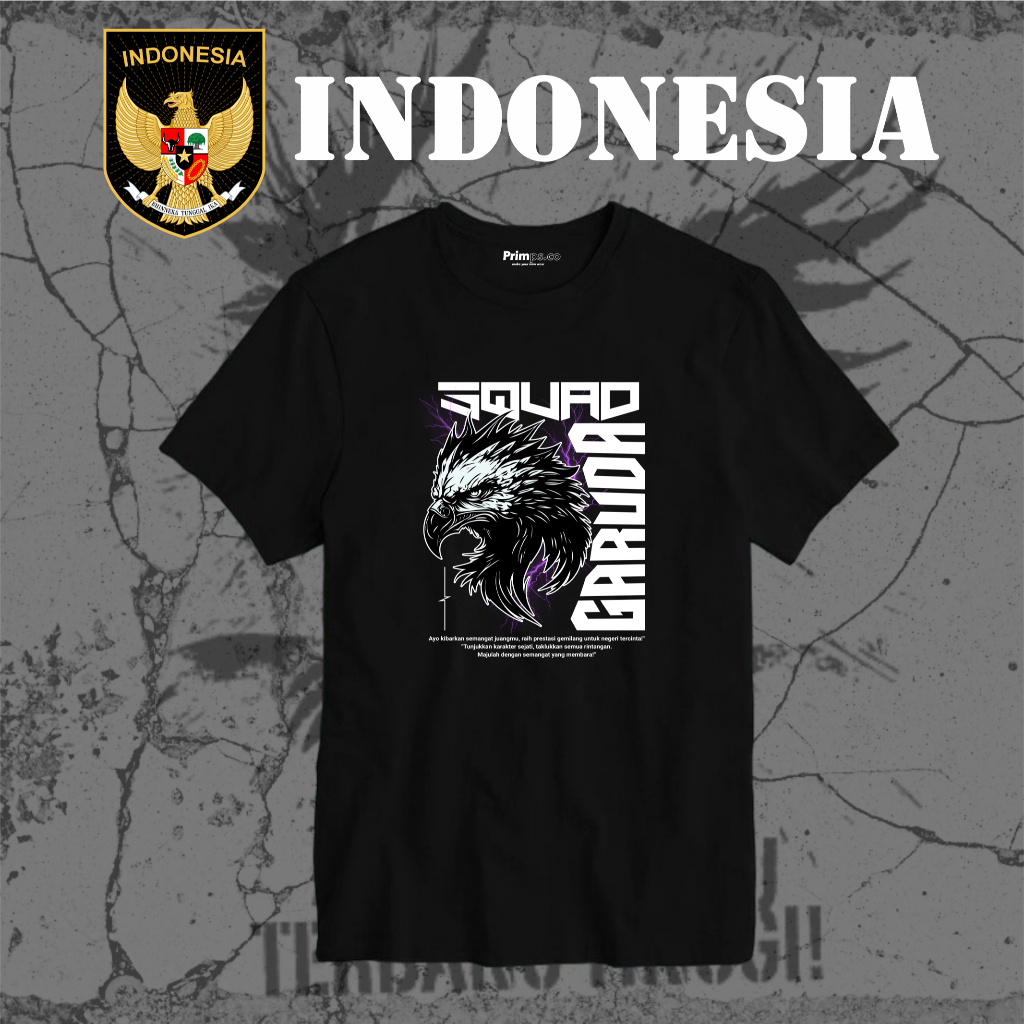 Kaos Timnas Garuda Kaos Fans Garuda "SQUAD GARUDA" kaos 24s