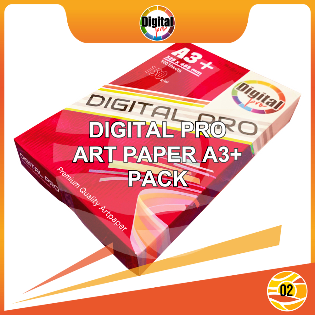 

Digital PRO Gloss Kertas Art Paper Carton 150Gsm, 120Gsm | Golden Coin 150Gsm A3+ Digital Print Pack