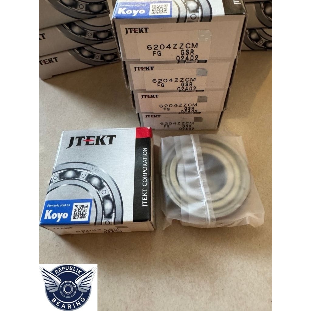 lahar 6204 zz koyo / bearing / laher / laker 6204 zz koyo original (ecer)