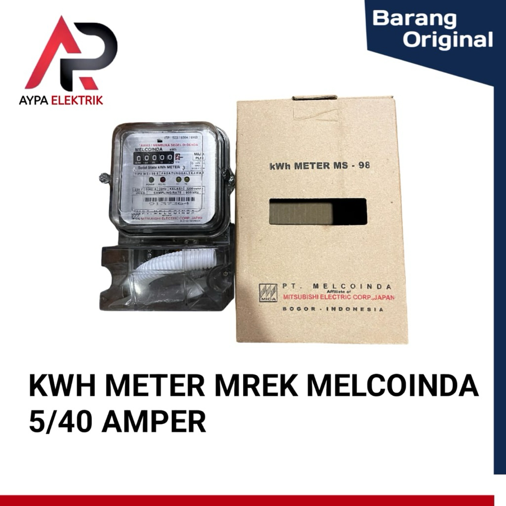 KWH METER 1 PHASSE MELCOINDA 5(40) Amper