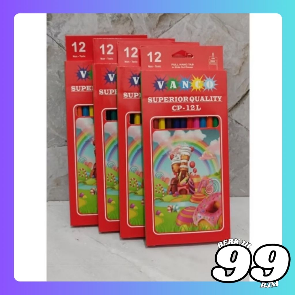 

Pensil Warna isi 12 pcs Vanco / Pensil Warna Pendek dan Panjang