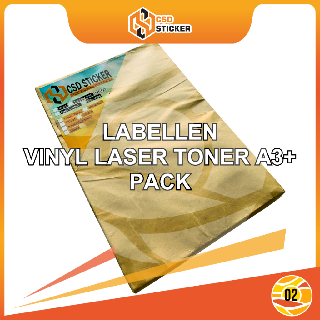 

LABELLEN Sticker Vinyl PP Film Stiker Digital Print Laser Toner A3+ Anti Air - Instant/Sameday