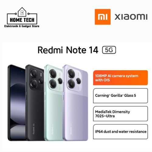 xiaomi redmi note 14 5G ram 8/128gb ram 8/256gb * garansi resmi*