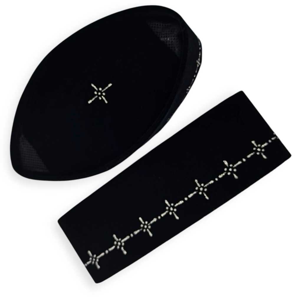 Peci Motif Century Perak Songkok Kopiah Hitam Motif Lukis Century Perak