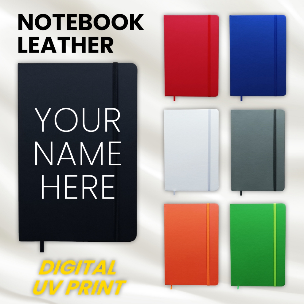 

Buku Agenda Notebook Leather Cetak Nama Tulisan Angka UV Print