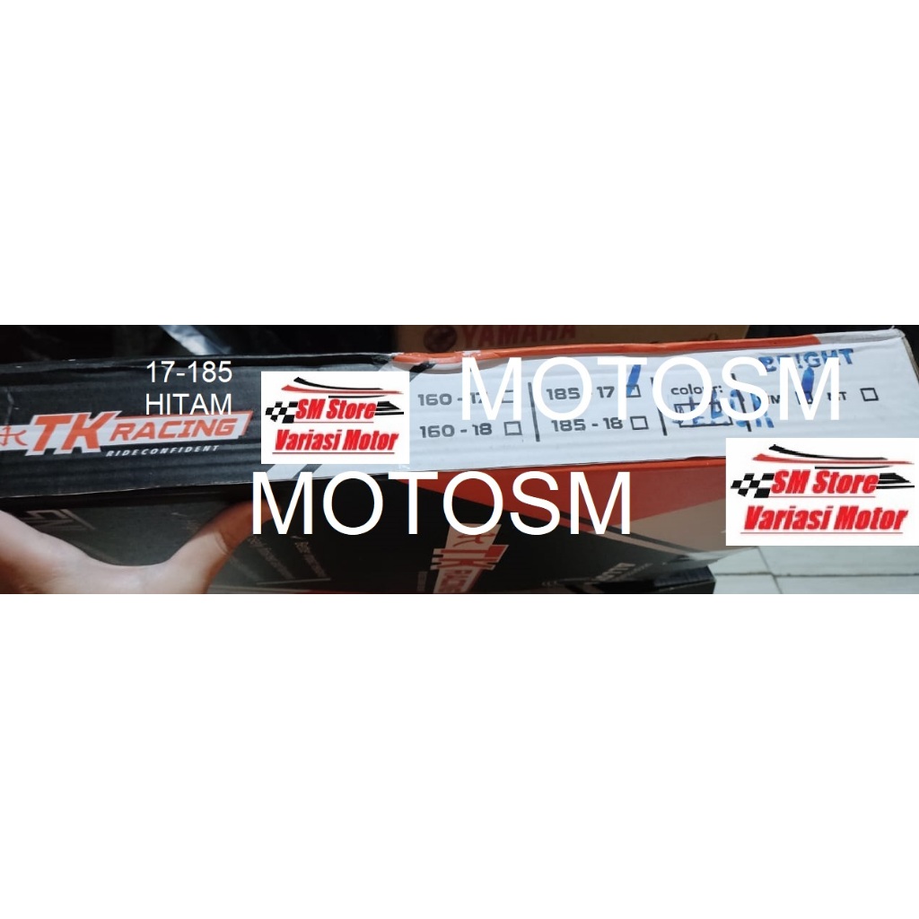 VELG JARI RUJI TK RACING BRIGHT 1 PCS RING 17 185 RING17 17-185 HITAM BLACK MENGKILAT GLOSSY PELANG 