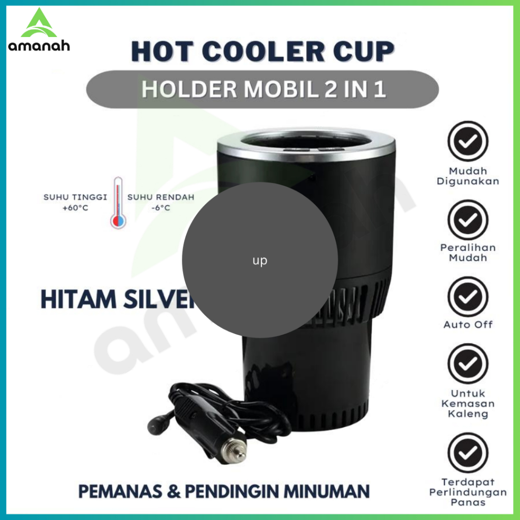 Cup Holder Car Pemanas dan Pendingin 2in1 | Pendingin Pemanas Minuman Multifungsi | Cup Pemanas Mobi