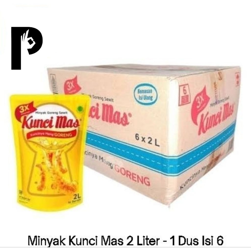 

Minyak Goreng Kunci Mas 2 liter - 1 Dus Isi 6 pcs