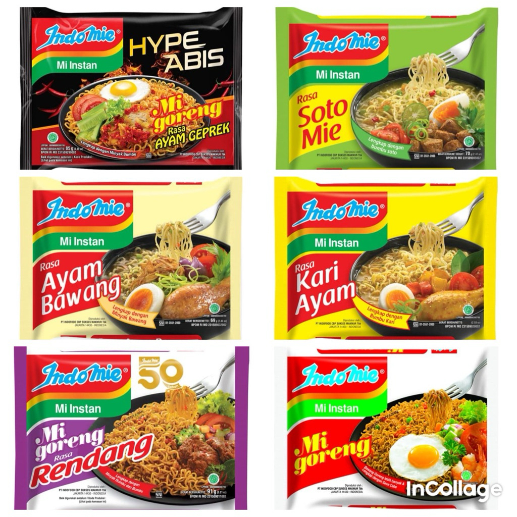 

5 PCS Indomie Goreng Dan Kuah Banyak Varian Rasa Isi 5