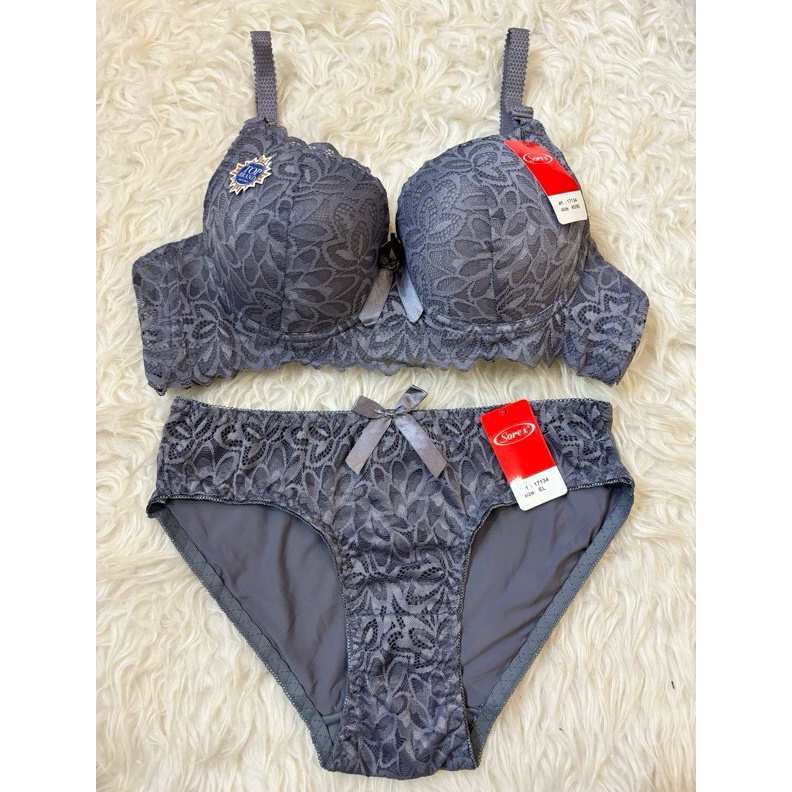 KODE F32J Set CD dan Bra Sorex Renda Bh Kawat Wanita Hantaran Premium