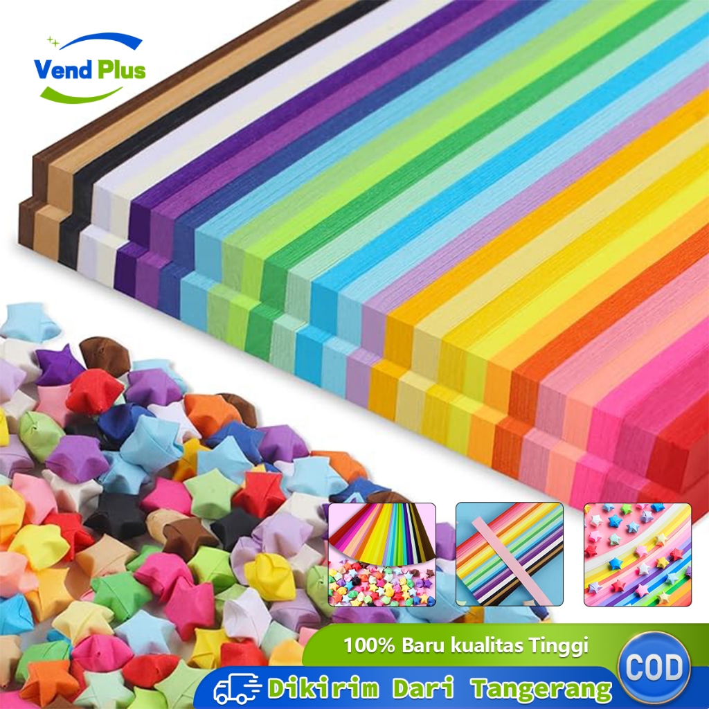 

Kertas Origami Bintang Warna Warni 540 Lembar Star Origami Paper Kertas Bintang Lipat DIY