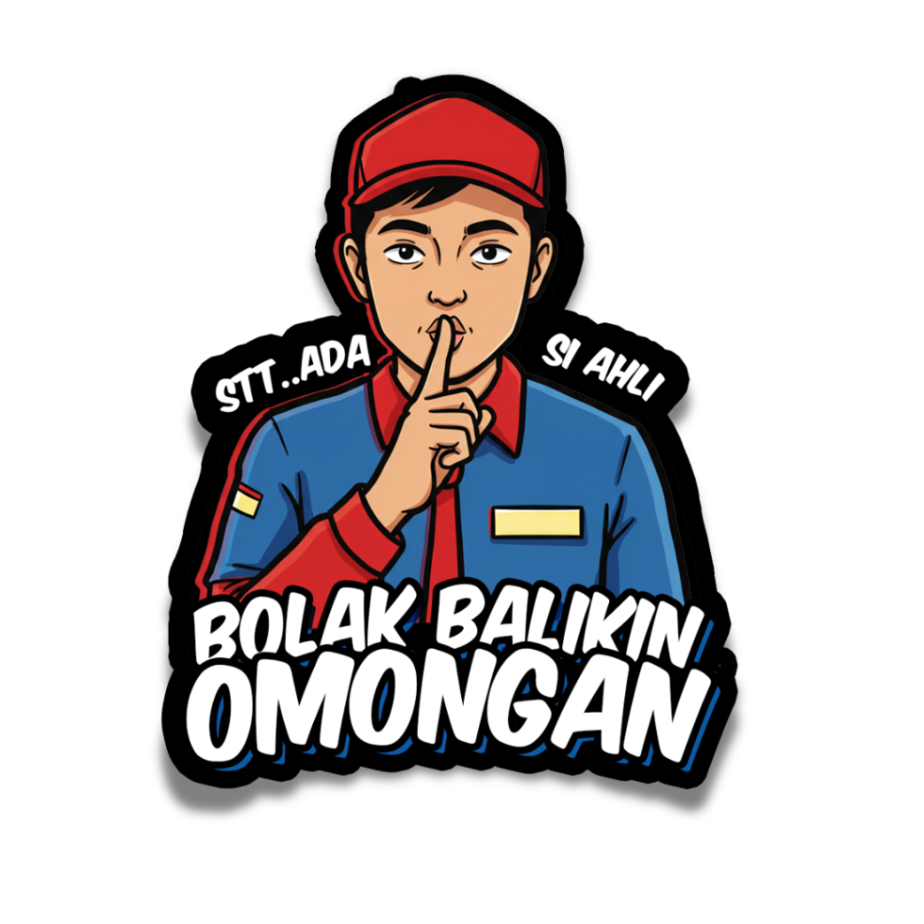 

Stiker Kantoran - “Kerja Kok Gini” Series - bolak balik