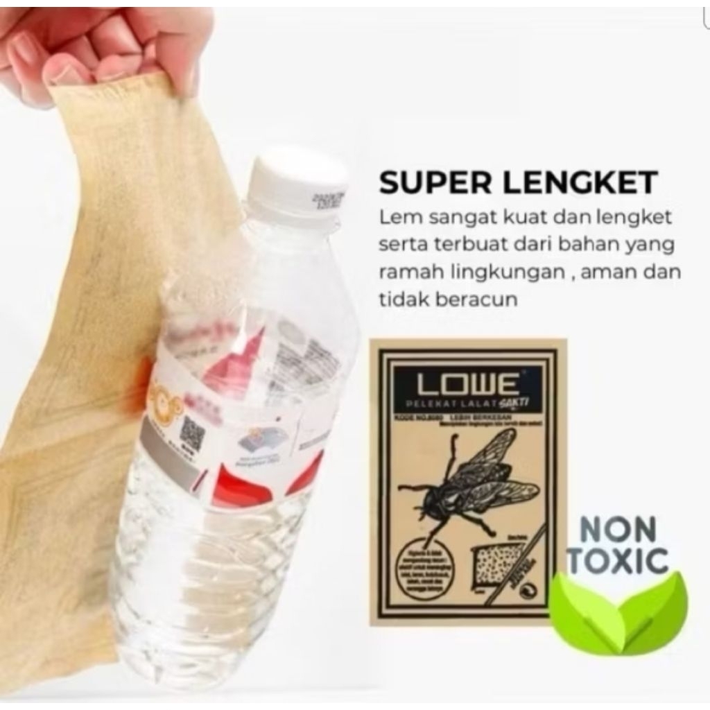 

Lem lalat kertas super lengket lem perangkap lalat