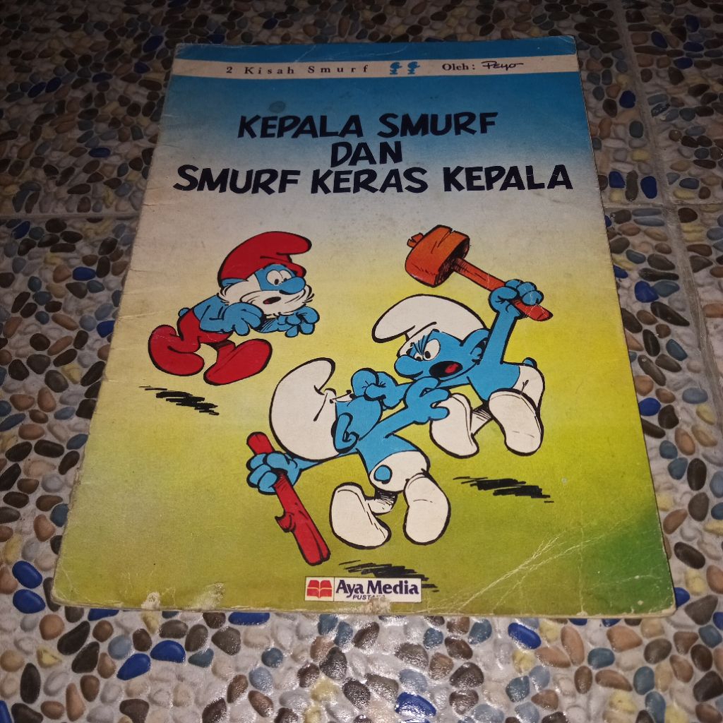komik lawas smurf "kepala smurf dan smurf keras kepala"