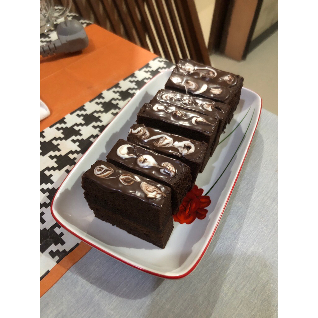 

Brownies Kukus Slice/ Brownies Potong Kukus/ Brownies Toping Coklat