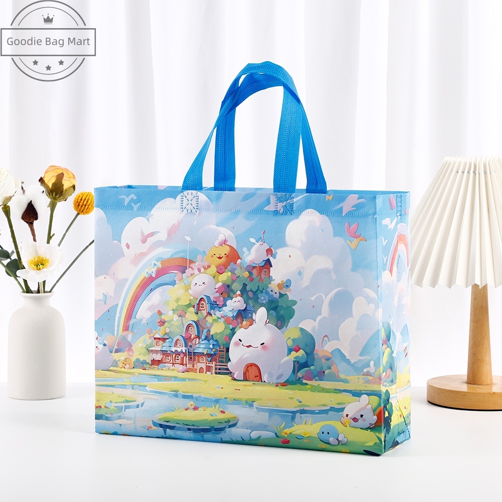 

Membentuk-A71/Goodie bag-Tas Belanja tas Jinjing tas spunbond tas souvenir premium tebal dan kuat/Terlaris lipat jumbo/ waterproof/shopping bag Tas Belanja Murah Karakter Kartun