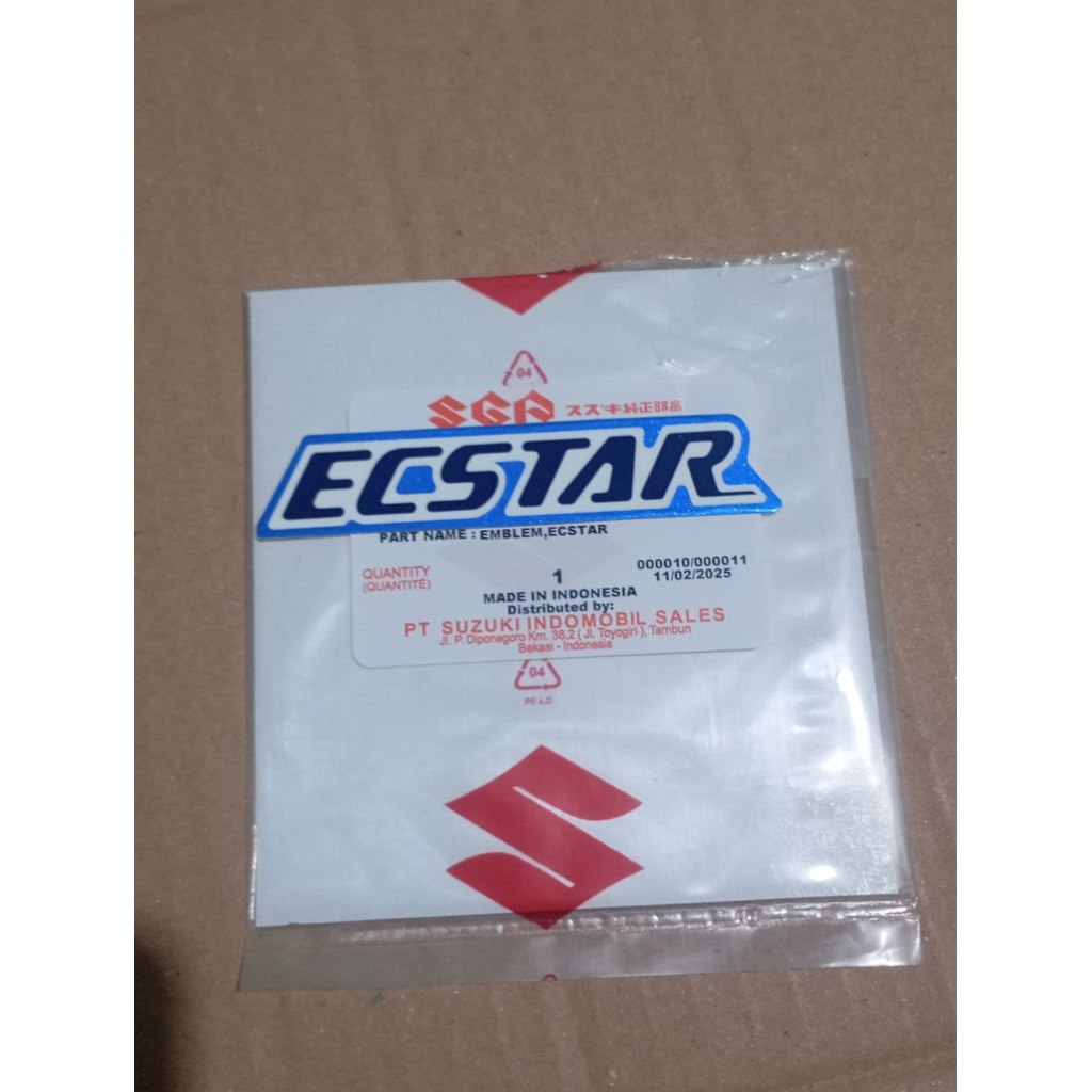 STICKER EMBLEM ECSTAR ORIGINAL SGP