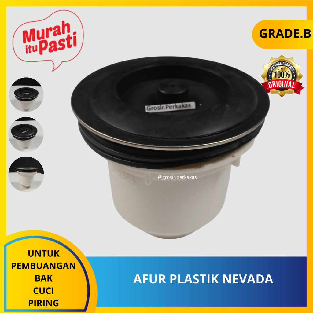 AFUR PLASTIK NEVADA - afur saringan bak cuci piring wastafel warna putih. [B][#AFUR]