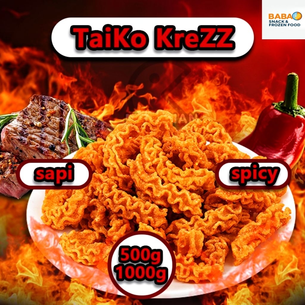 

COD Taiko Krezz Guripang 500gr/cemilan viral/makanan kembung/puffed/citra rasa baik/renyah/gurih/kriuk/CEMILAN/MAKANAN/KERIUK