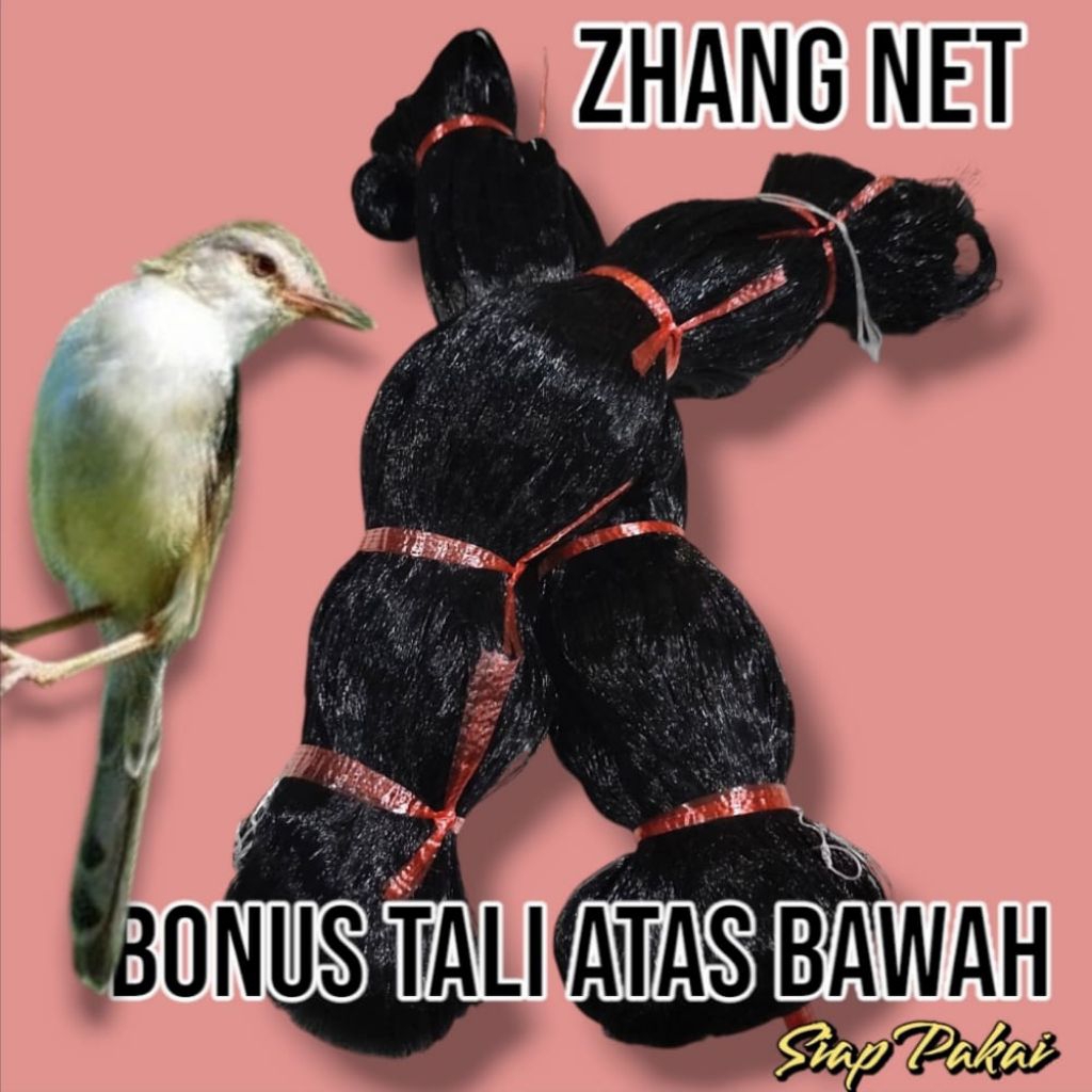 jaring burung siap pakai 15 meter x 2 meter untuk burung perkutut