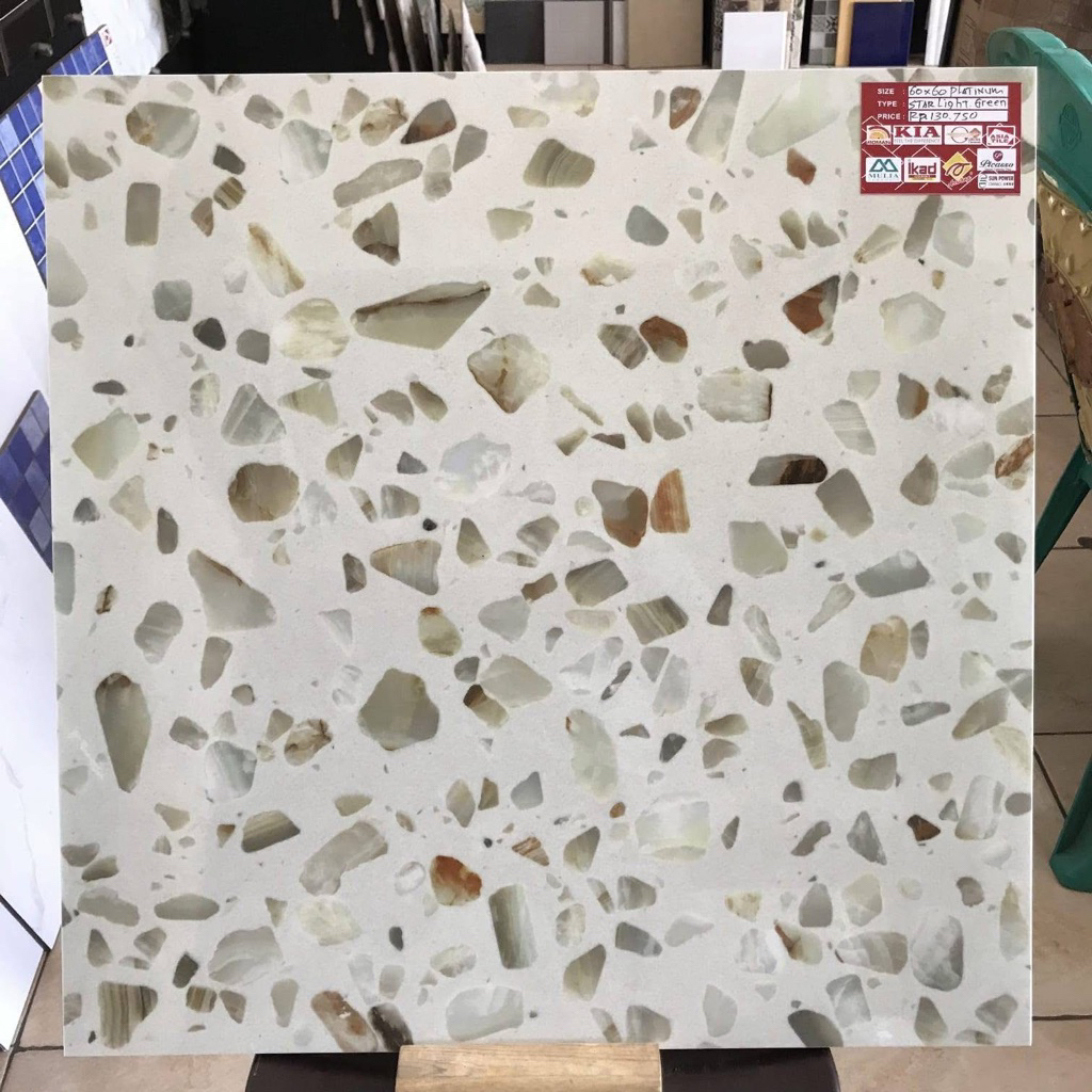 KERAMIK LANTAI 60x60 STAR LIGHT GREEN | MATT | PLATINUM