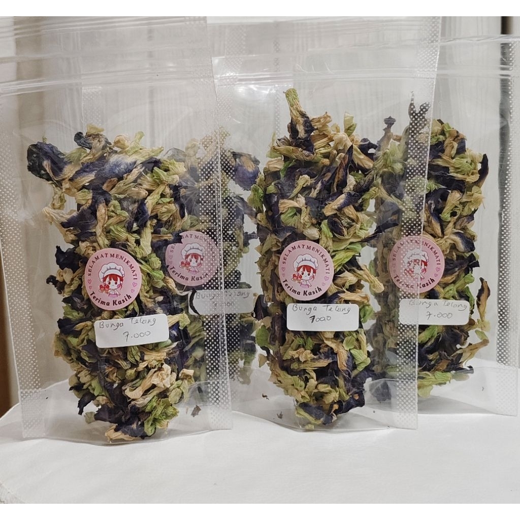 

Bunga telang organik/teh bunga telang kering/nasi biru