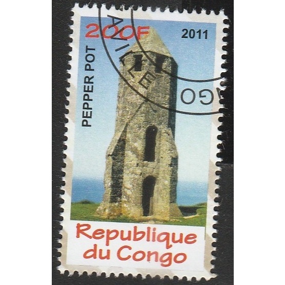 

A 12393 SATU BUAH PRANGKO CONGO TEMA BANGUNAN MERCUSUAR PEPPER POT DENGAN KODISI SUDAH ADA CAP