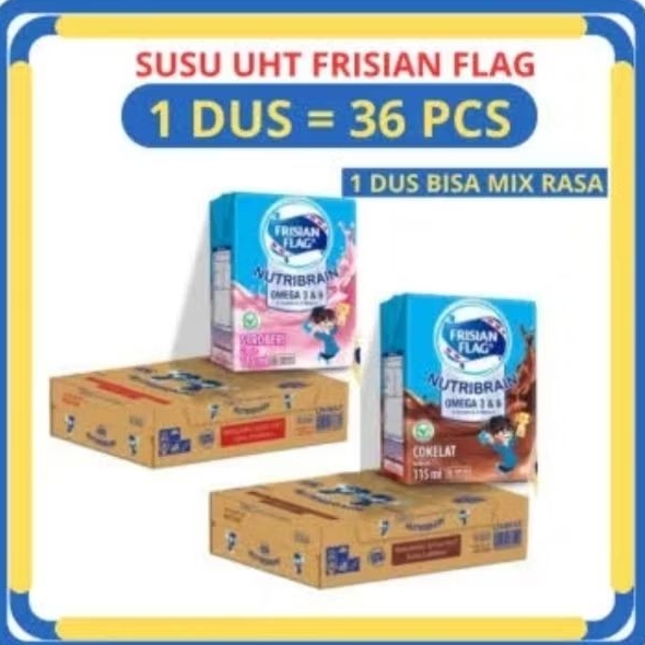 

Susu UHT FRISIAN FLAG nutribrain ( 1 dus isi 36pcs x 115ml )
