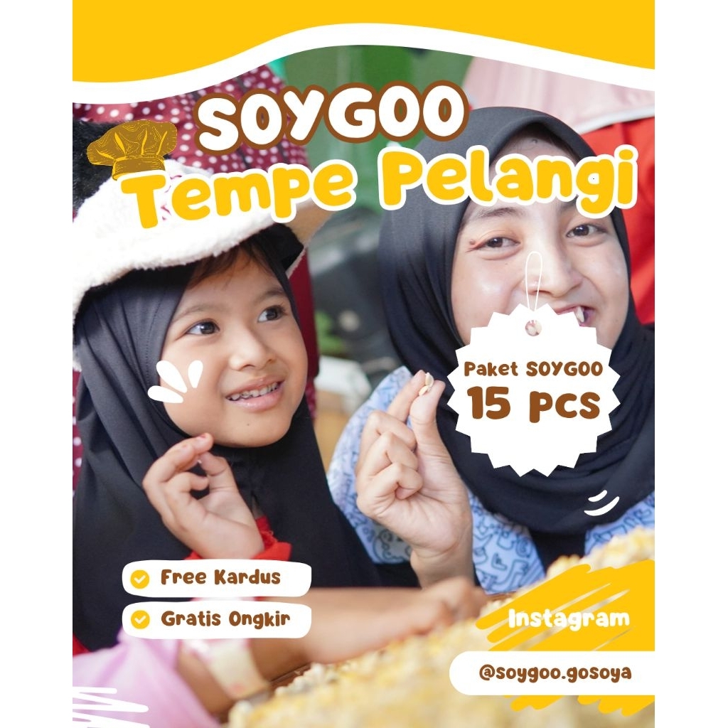 

Paket 15 PCS SOYGOO Sagu Tempe Pelangi Oleh-oleh Malang Keripik Tempe Premium Gluten-free