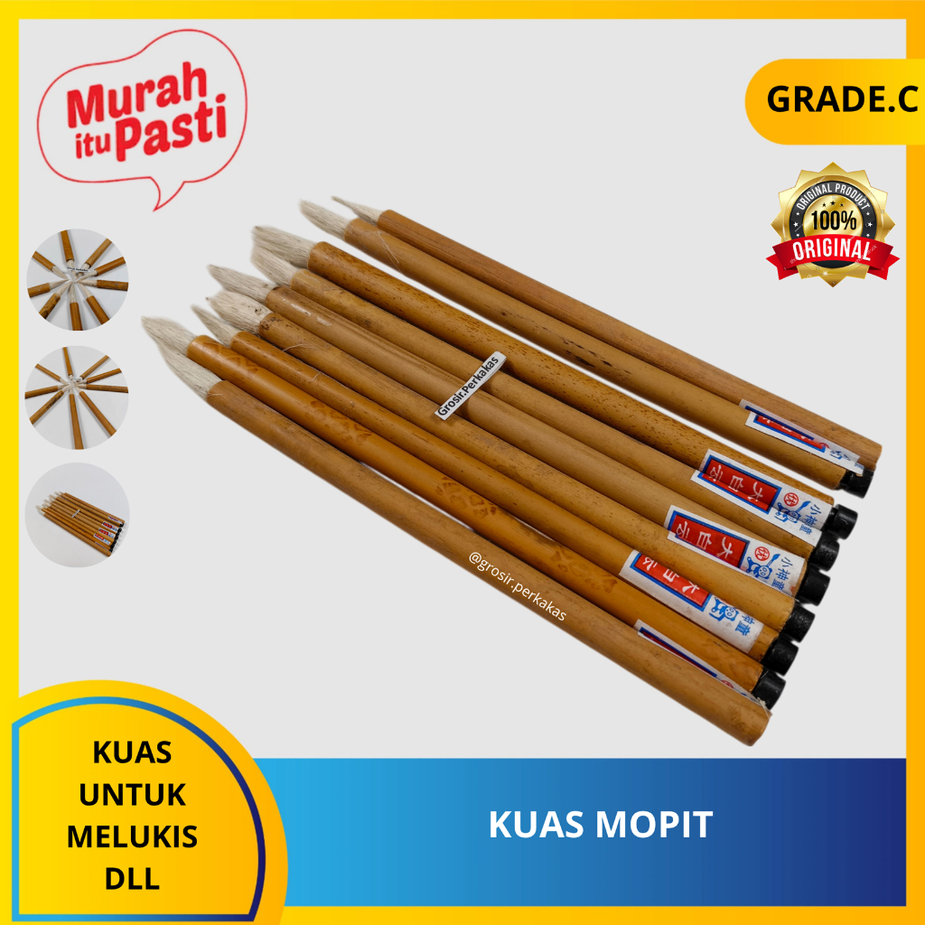 

KUAS MOPIT - kuas mopit bambu lukis. [C][#KUAS MOPIT]