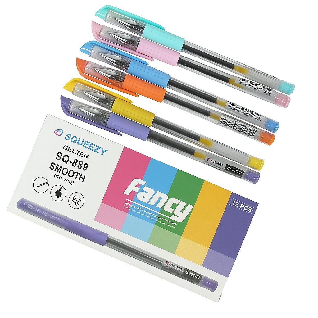 

Pulpen Squeezy Fancy Pulpen Gel Bolpoin SQ-889 0.5mm