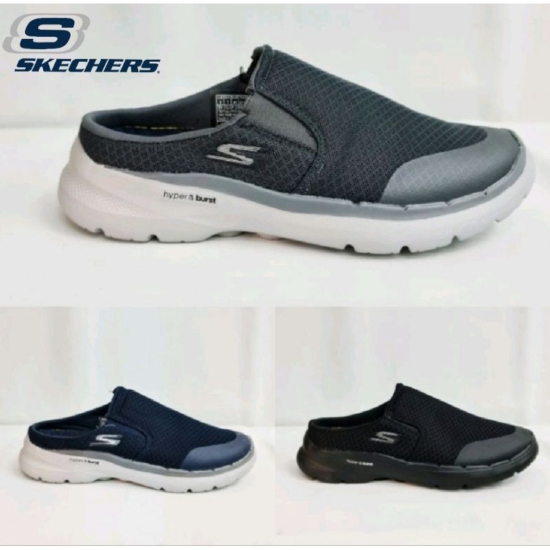 KODE T95D Skechers Go walk 6 Mule man  Sepatu pria Skechers Go walk6 Mule  Skechers pria