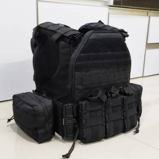 KODE P86C Body Vest Tactical Blackmamba  Rompi Blackmamba TNI POLRI