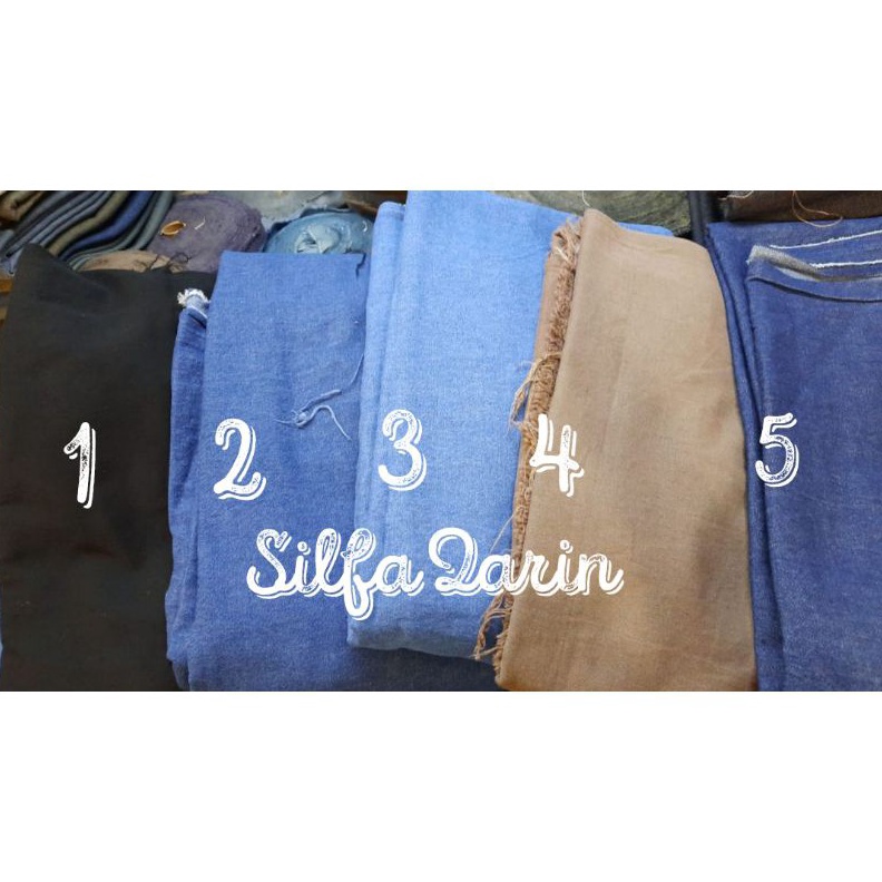 KODE B85W Kain Levis Denim 8 oz Sudah diwashed  Bahan Kain Denim Kemeja 15cmx15cm