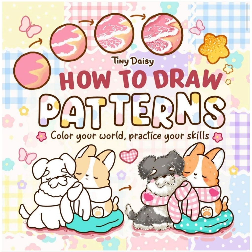 How to Draw Pattern Tiny Daisy Coloring Book