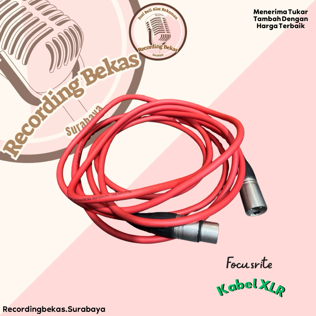 Kabel XLR Focusrite (Bekas)