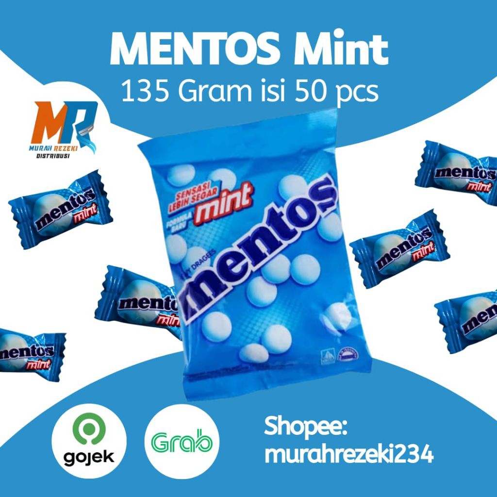 

Mentos mint 135 gram isi 50 pcs