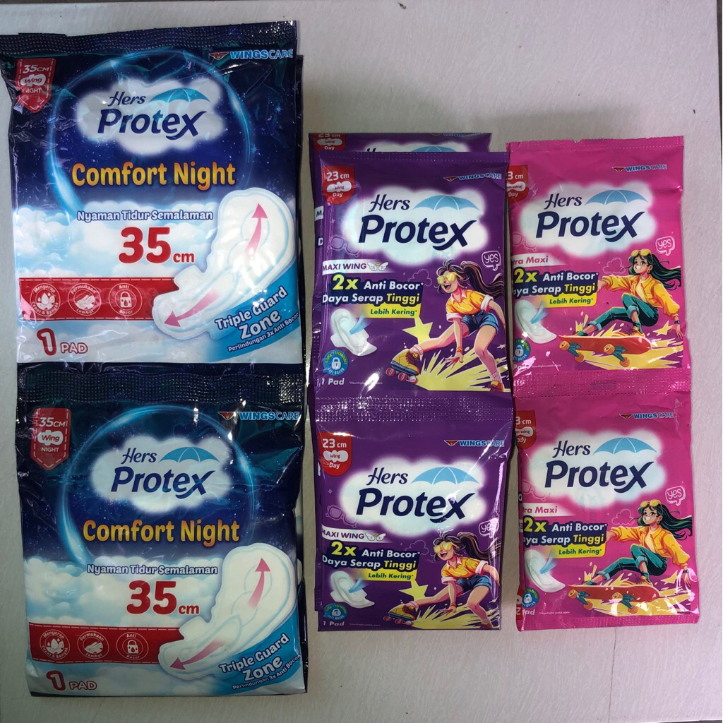 Hers Protex Siang Dan Malam 1 pad Kemasan Renceng