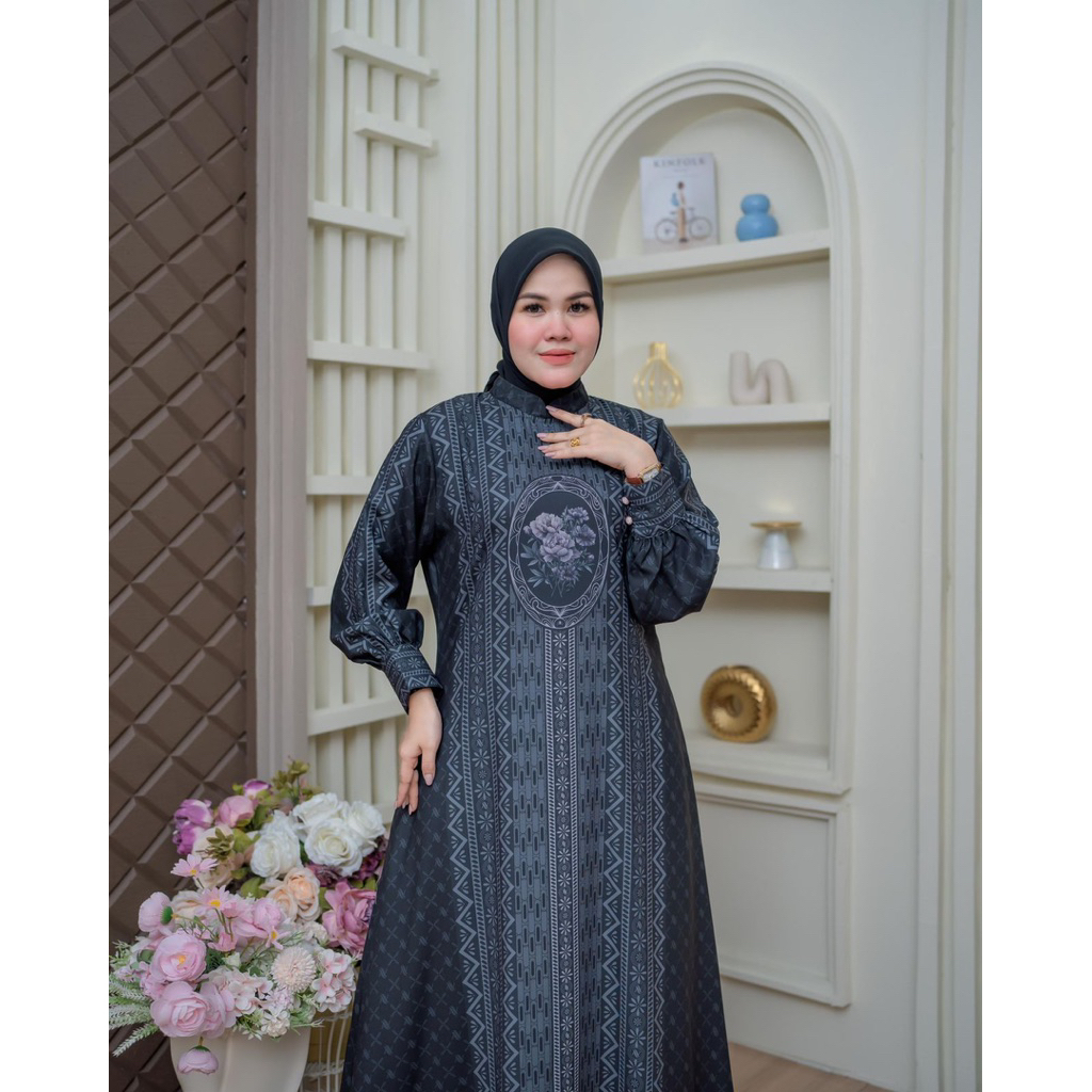 GAMIS AYJORA CODE #019 PERPADUAN KOMBINASI SAlUR & BUNGA KEKINIAN