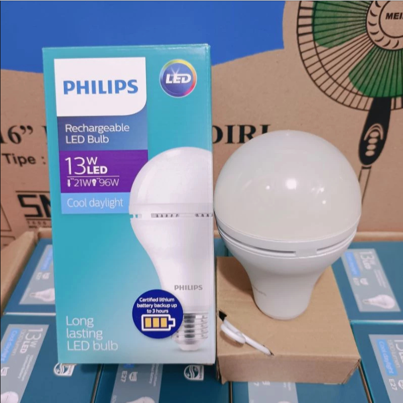 PHILIPS Lampu LED Emergency Rechargeable LED Bulb 13W / Lampu Emergency Philips 13 Watt