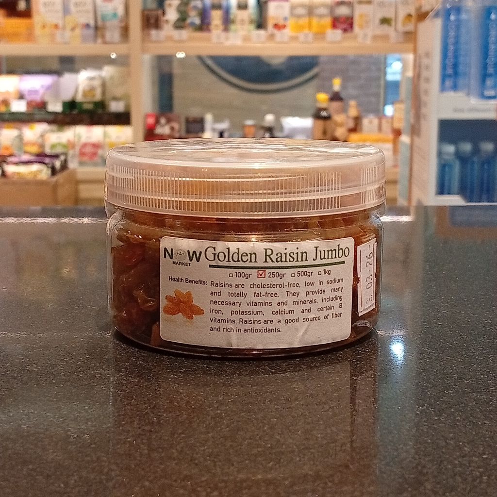 

Golden Raisin Jumbo by NOW 250g