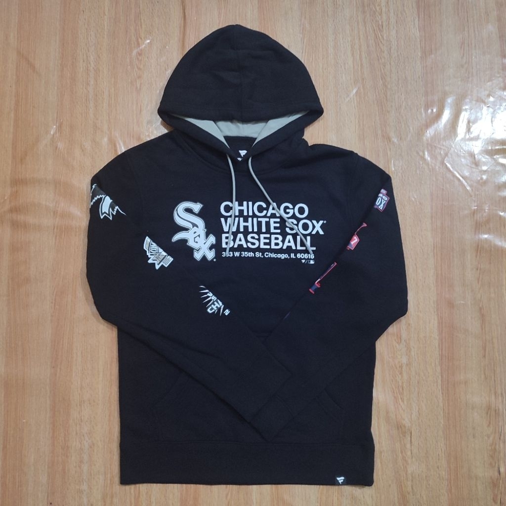 Men's Fntics Black Chicago White Sox Extra Innings Pullover Hoodie - Original