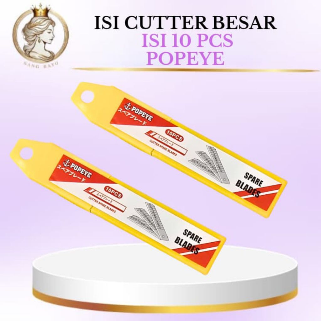 

HPP Refill/Isi Cutter Besar isi 10 pcs