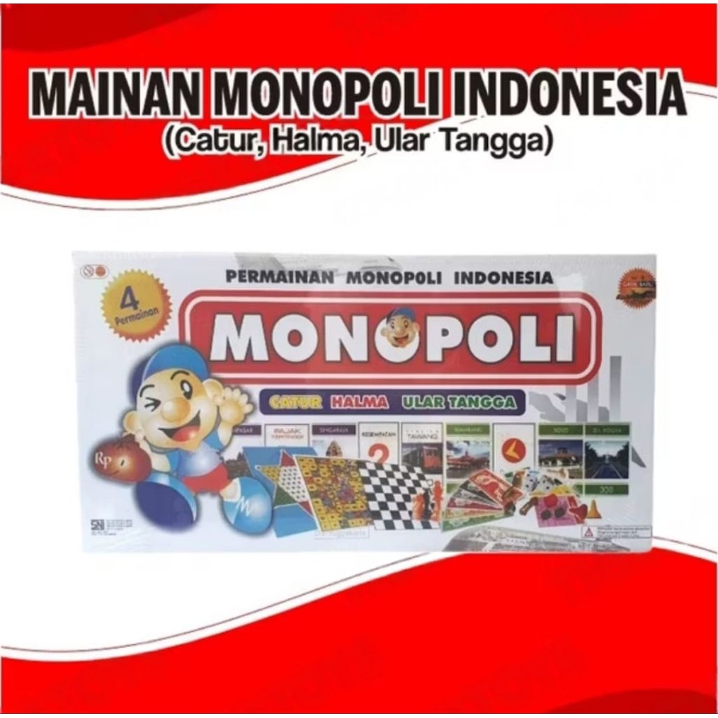MAINAN MONOPOLI | MAINAN TRADISIONAL MONOPOLI | MAINAN ANAK MONOPOLI | MAINAN KELUARGA